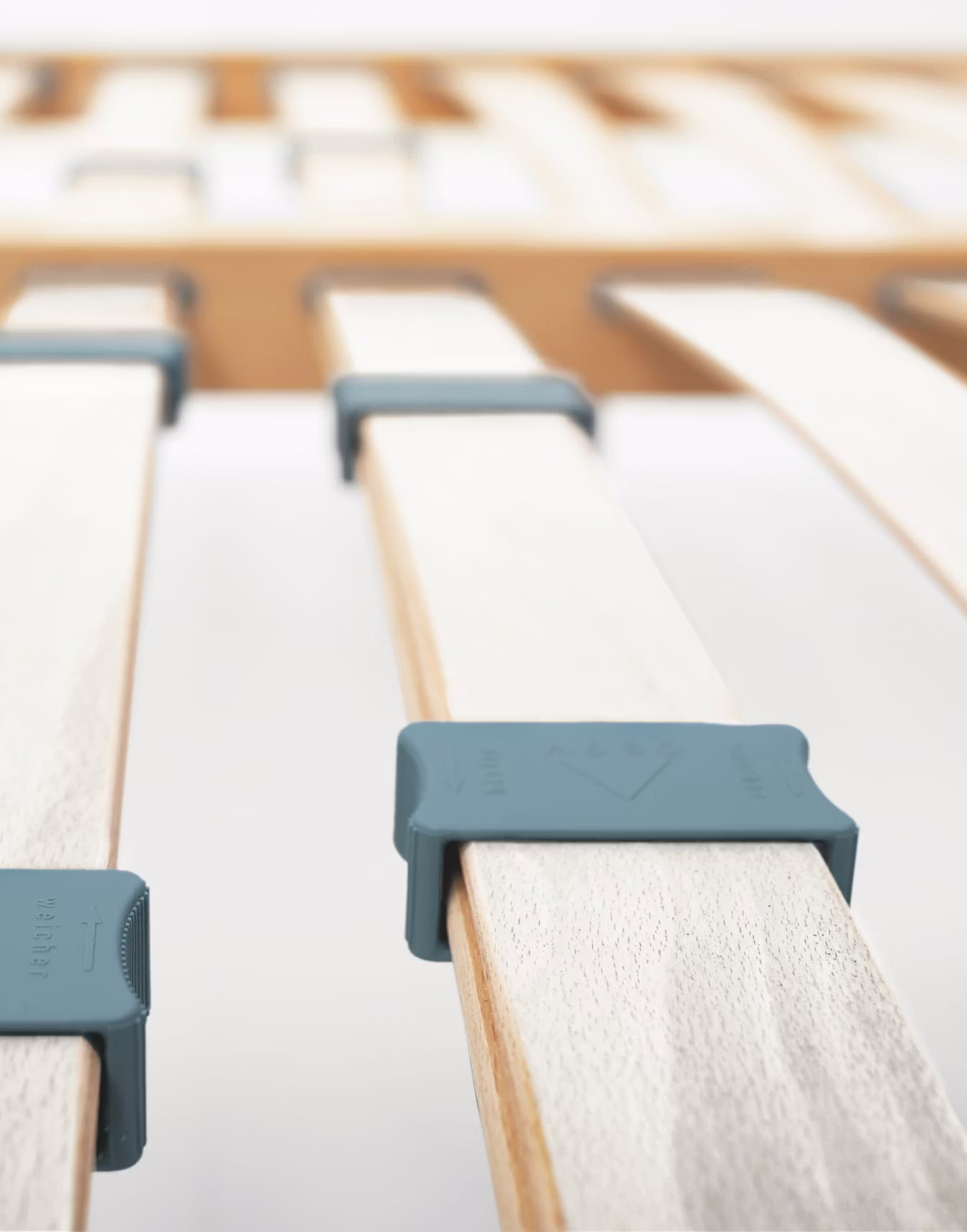 rete ergonomica in legno Dosal modello Sana NA dettaglio cursori