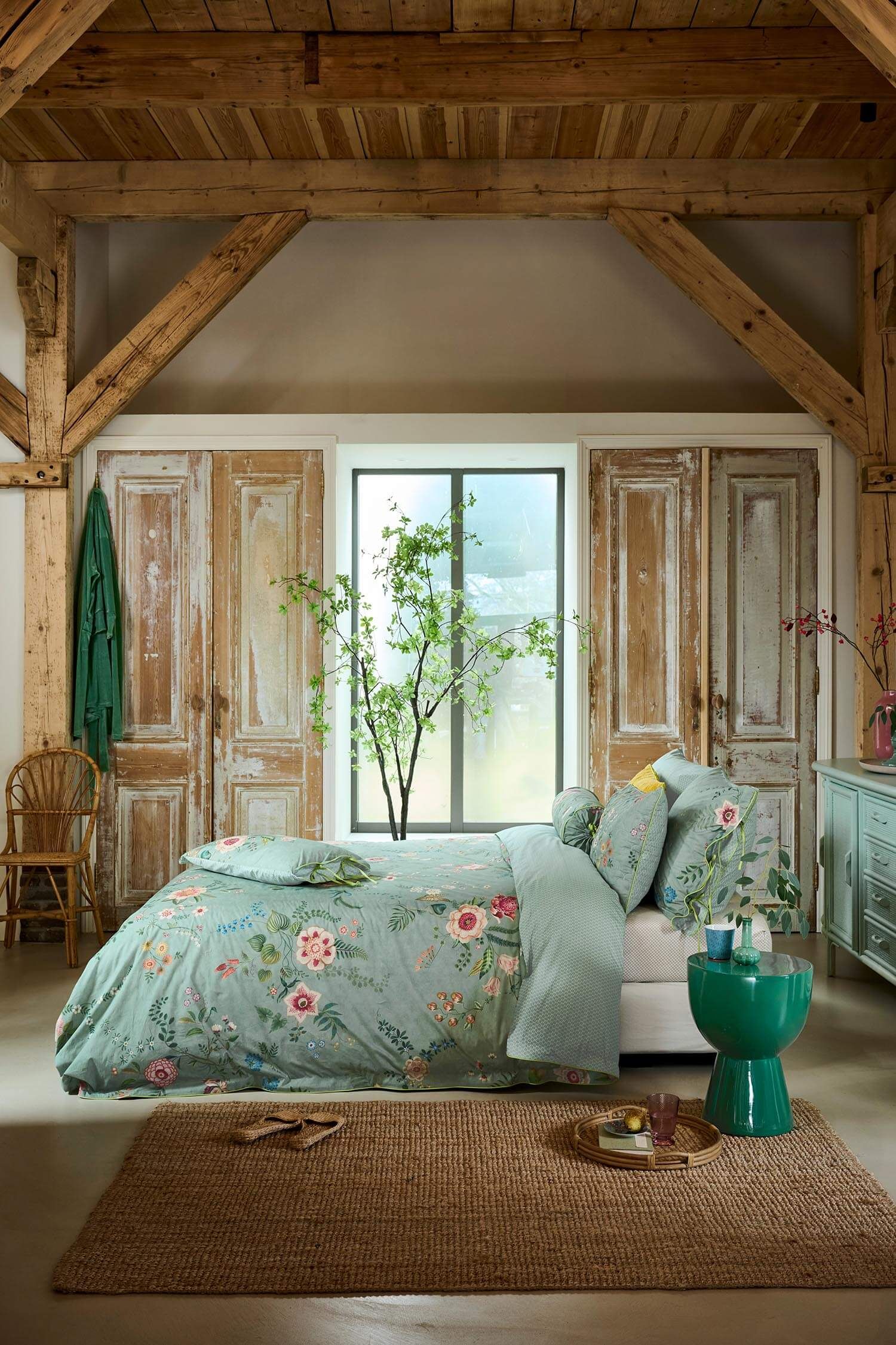 set copripiumino Pip Studio Everbloom Green 01