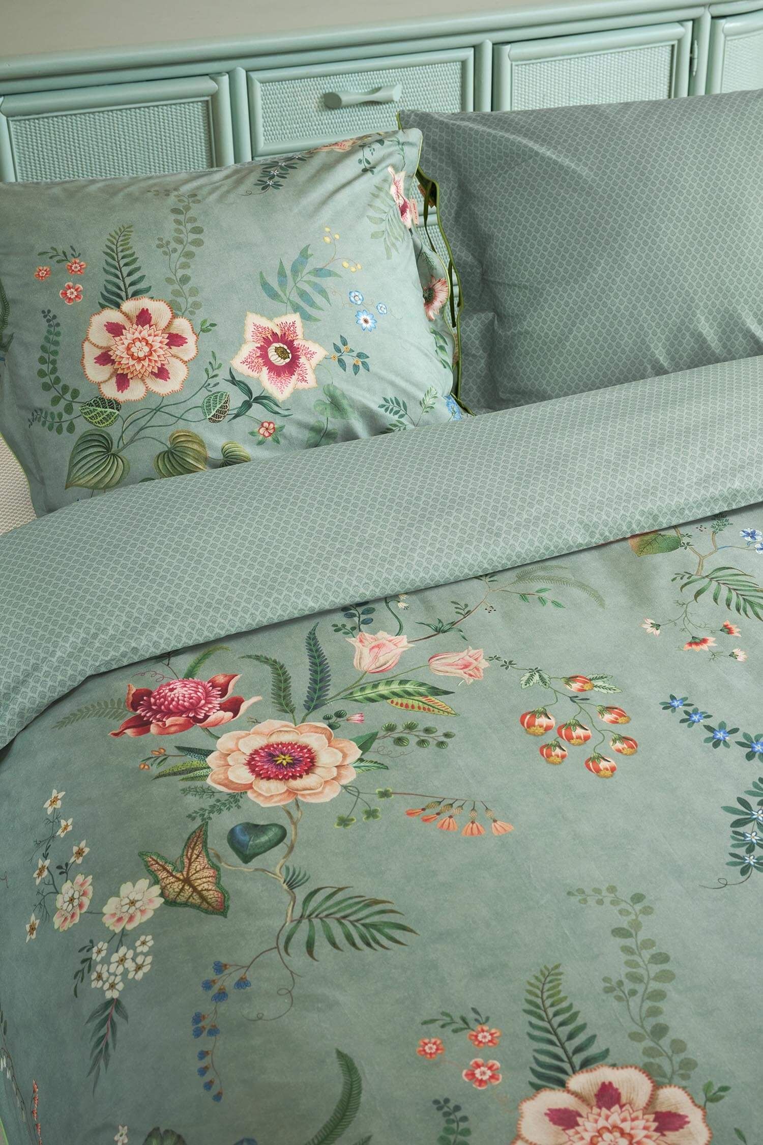 set copripiumino Pip Studio Everbloom Green 03